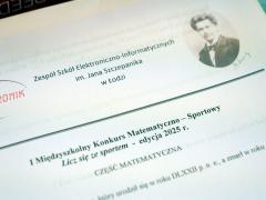 I Międzyszkolny Konkurs Matematyczno-Sportowy "Licz się ze sportem"